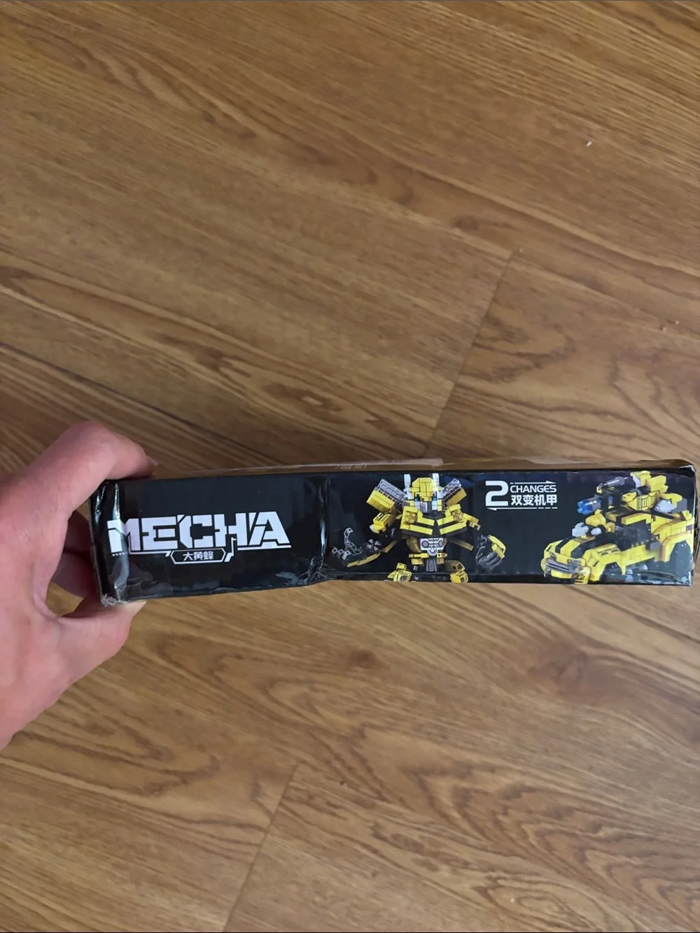 Yellow Transforming Robot and Vehicle Building Set